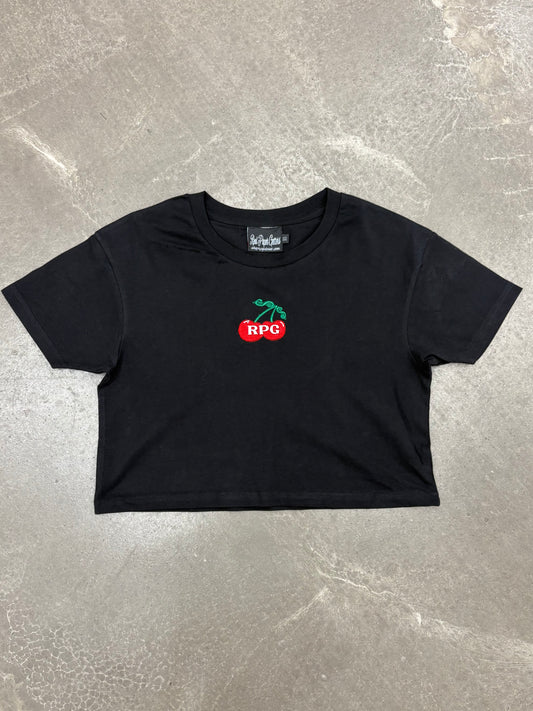 CHERRY BOXY CROP TOP